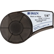 Картридж Brady M21-250-423 6.35 мм/6.4 м полиэстер, черный на белом (brd139754)
